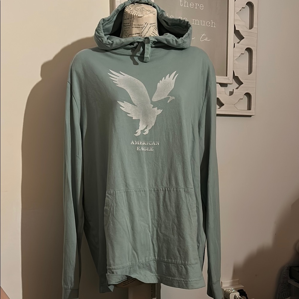 American Eagle Outfitters Mint Green Hoodie